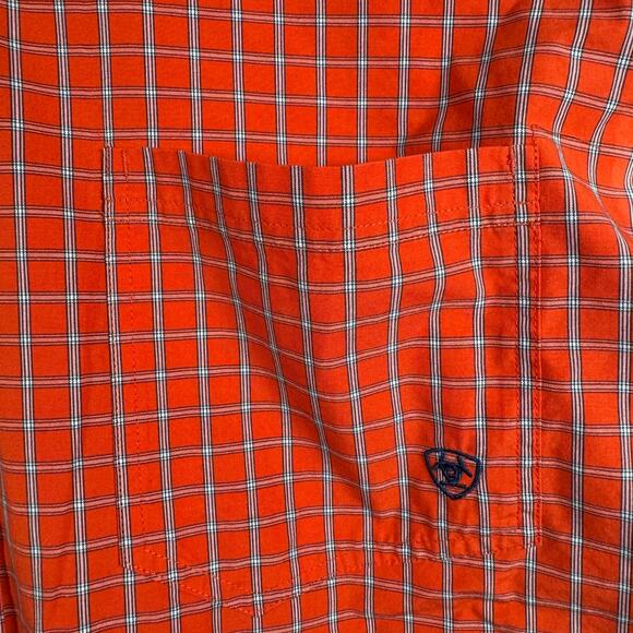 ARIAT'S Pro Series Men's Classic Plaid Print Button-Down Western Shirt XL Cowboy - Picture 9 of 13